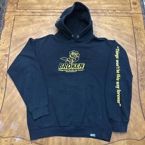 Broken Promise Hoodie "Things Won't Be This Way Forever" Men's Medium
